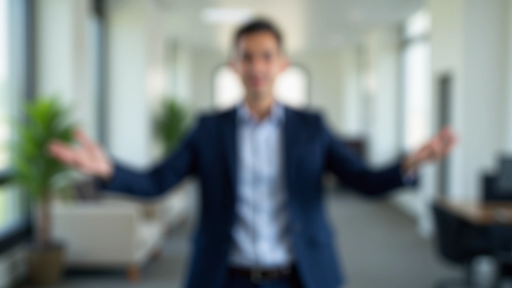 Person in business attire doing shoulder rolls and neck stretches before presentation, showing physical warm-up routine