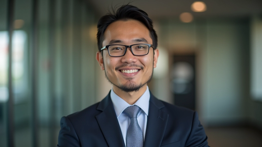 Close-up of speaker's face showing confident expression and natural body language during presentation